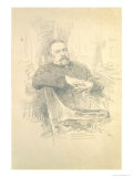 Portrait of Nikolaj Leskov Giclee Print by Ilya Efimovich Repin