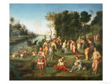 The Garden of the Peaceful Arts reproduction procédé giclée par Lorenzo Costa