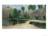 Swiss Landscape reproduction procédé giclée par Alexandre Calame