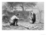 The First Steps Giclee Print by Jean-François Millet