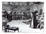 Trial of Mary Queen of Scots Giclee-trykk av Edouard Berveiller Trial of Mary Queen of Scots Giclee-trykk av Edouard Berveiller