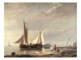 Harbour Scene Giclee Print by Hermann Koekkoek