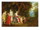 Diana and Her Maidens, After the Hunt, 1626 Giclee Print by A. Govaerts