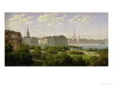 The Hamburg Kunsthalle and the Wallanlagen at the Glockengiesserwal, 1875 Giclee Print by Rudolf Von Turcke