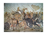 The Alexander Mosaic, Detail Depicting the Darius III Giclee Print by Roman 
