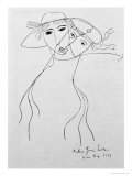 Drawing to Illustrate One of His Own Poems, Made in Buenos Aires, 1919 Giclee Print by Federico Garcia Lorca