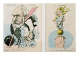 Caricatures of Victor Hugo Giclee Print by Faustin 