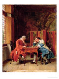 The Chess Players, 1856 Giclee Print by Jean-Louis Ernest Meissonier