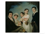 The Boratynsky Family, 1816 Giclee Print by Karl Wilhelm Bauerle