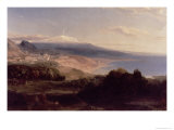 Taormina and Etna, c.1840 Giclée-Druck von Carl Rottmann