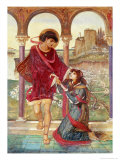 Tristan and Iseult reproduction procédé giclée par John Melhuish Strudwick