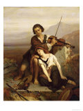Comfort in Grief, c.1852 Giclee Print by Louis Gallait