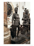 King Arthur, Statue from the Tomb of Maximilian I, Innsbruck, 1513 Giclée-Druck von Peter Vischer