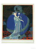 Lady with a Dragon Giclee Print by Georges Barbier
