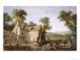 The Farm, 1750 Giclee Print by Jean-Baptiste Oudry