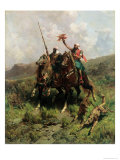 Arabs with a Falcon Lámina giclée por Alberto Pasini