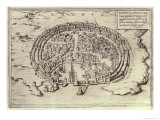 View of Rhodes, from Theatre of the Main Towns in the World, 1573 Giclee-trykk av Georges Brun