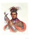 Complanter, Seneca Chief, 1796, The Indian Tribes of North America Giclee-trykk av F. Bartoli