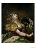 Cleopatra Committing Suicide Giclée-Druck von Claude Vignon