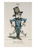 Pas Le Sou! Si J'allais Chez Miss Howard, Caricature of Louis-Napoleon Bonaparte Giclee Print by Charles Frondat