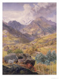 The Val D'Aosta, 1858 Giclee Print by John Brett
