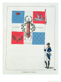 Flag of the Feillant Battalion, 1790 Giclée-Druck von Raymond-augustin Vielh De Varennes
