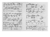 Score Giclee Print by Erik Satie
