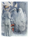 European Woman in Algeria, 1910 Giclee Print by Louis Remy Sabattier