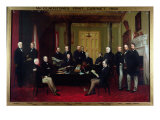 Gladstone's First Cabinet, 1868 Giclee-trykk av Henry Barraud