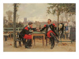 The Commander's Feast, 1875 reproduction procédé giclée par Alphonse Marie de Neuville