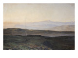 View of the Pyrenees from Plague Giclee Print by Edmond Yarz