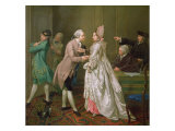 The Betrothal, 1774 Giclee-trykk av Jacobus Buys
