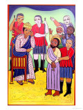 Jesus is Condemned to Death, No. 1 in 14 Stations of the Cross Series, 2002 Giclee Print by Laura James