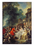 The Hunt Lunch, 1737 Giclee Print by Jean Francois de Troy