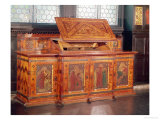 King Rene's Honeymoon Cabinet, Designed by J.P. Seddon, 1862 Lámina giclée por William Morris