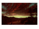 Crepúsculo en el monte Lámina giclée por Frederic Edwin Church Crepúsculo en el monte Lámina giclée por Frederic Edwin Church