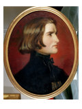 Retrato de Franz Liszt Lámina giclée por Charles Edouard Boutibonne