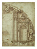 Estudio arquitectónico Lámina giclée por Alonso Cano