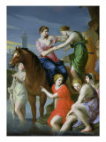 Clelia Crossing the Tiber Giclee Print by Jacques Stella