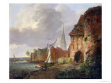 The March Gate in Buxtehude, 1830 Giclee Print by Adolph Kiste