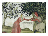 The Fountain of Life, Detail of a Man Pulling a Woman Into a Copse, 1418-30 Giclee Print by Giacomo Jaquerio