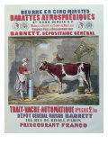 Atmospheric Churn and Automatic Milking Machine Advertisement, Maison Barnett, Paris, c.1867 Giclee Print by Jules Gras