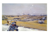 Verdun, 1916 reproduction procédé giclée par Francois Flameng