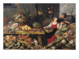 Fruit and Vegetable Market reproduction procédé giclée par Frans Snyders