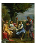 Abraham and the Three Angels Lámina giclée por Ludovico Carracci Abraham and the Three Angels Lámina giclée por Ludovico Carracci