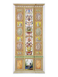 Raphael Loggia at the Vatican, 'Delle Loggie Di Rafaele Nel Vaticano', Engraved Giovanni Volpato Giclee Print by Ludovicus Tesio Taurinensis