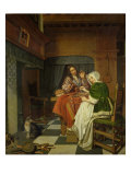 The Chess Players, c.1670 Giclee Print by Cornelis de Man