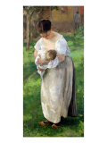 The Wet Nurse Reproduction procédé giclée par Alfred Roll