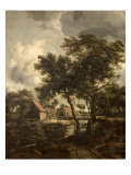 The Watermill, c.1660 Lámina giclée por Meindert Hobbema The Watermill, c.1660 Lámina giclée por Meindert Hobbema