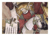 The Fountain of Life, Detail of a Falconer Releasing His Bird, 1418-30 Giclee Print by Giacomo Jaquerio